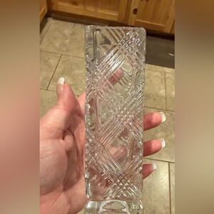 Elegant Clear Glass Vase